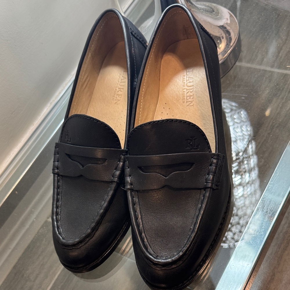 Ralph Lauren Classic Black Loafers for Women
